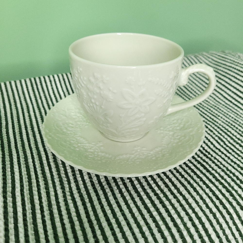 RALPH LAUREN Megan Cup With Saucer-Limoges France 8oz.